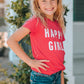 GIRLS YOUTH Letter Graphic Short Sleeve T-Shirt SZ 6Y-13Y