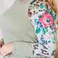Hailey & Co Full Size Printed Round Neck Blouse