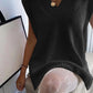 Zoe&Hannah Ribbed V-Neck Sleeveless Sweater Vest