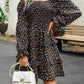 Smocked Flounce Sleeve Ruffled Dress