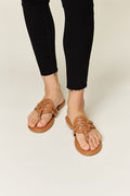 Forever Link Cutout PU Leather Open Toe Sandals *