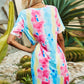 Women's Twisted V-Neck Short Sleeve Dress