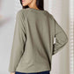 Culture Code Full Size V-Neck Long Sleeve T-Shirt