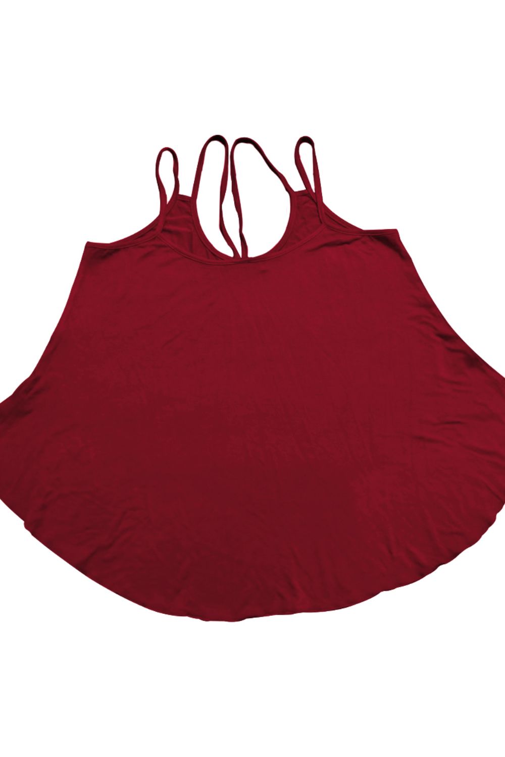 Women's Full Size Scoop Neck Double-Strap Cami