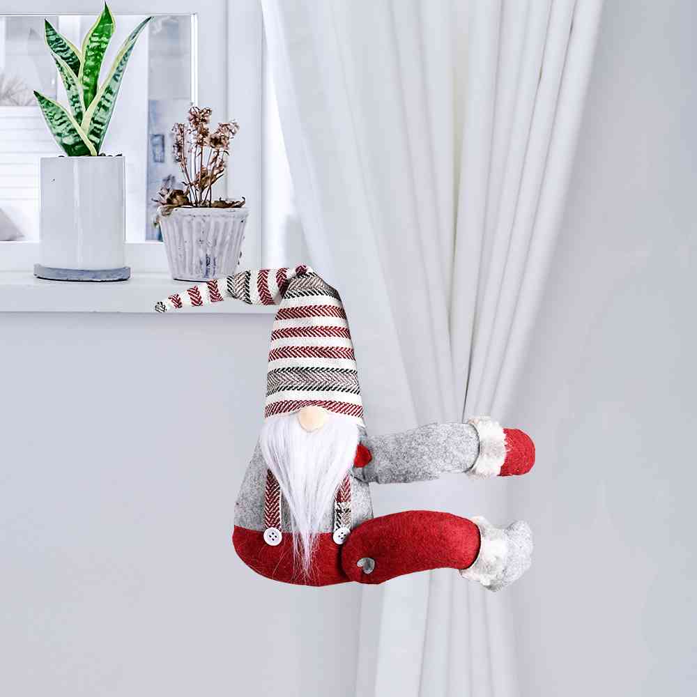 Winter Christmas Faceless Gnome Curtain Ornament