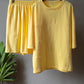 Round Neck Long Sleeve Top and Shorts Set