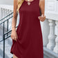 Cutout Round Neck Sleeveless Dress