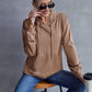 Drawstring Pocketed Dropped Shoulder Hoodie