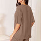 Basic Bae Full Size Soft Rayon Half Sleeve Top and Shorts Set