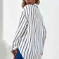 Vertical Stripes Button Down Shirt