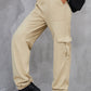 FIT RAGGED DENIM Buttoned High Waist Jeans with Pockets