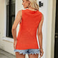 Cowl Neck Knit Vest