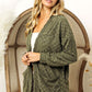 BiBi Checkered Long Sleeve Open Front Cardigan - Brand BiBi