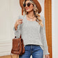 Full Size Square Neck Puff Sleeve Top
