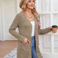 Ribbed Button Up Cardigan with Pockets