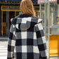 Adrien Planet Black Two-Side Wear Hooded Coat