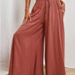 JabrowBee Drawstring Waist Wide Leg Pants