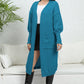 Open Front Dropped Shoulder Cardigan