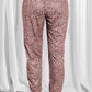 Full Size Leopard Drawstring Pocketed Pants