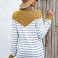 Striped Round Neck Long Sleeve T-Shirt