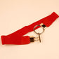 Circle Shape Buckle Zinc Alloy Buckle PU Leather Belt