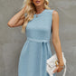 Women's SoDreamy Tied Round Neck Sleeveless Sweater Dress