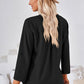 Notched Roll-Tab Sleeve T-Shirt
