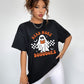 Round Neck Short Sleeve Ghost Graphic T-Shirt