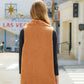 Full Size Open Front Collared Vest