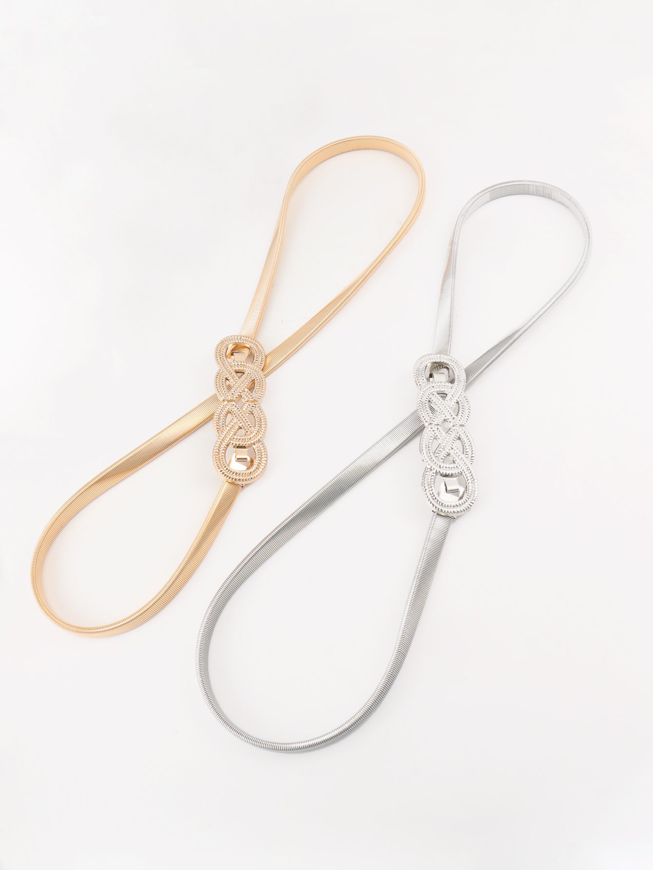 Jessica Anne Beauty Knot Buckle Metal Belt