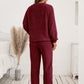 Vixen Teddy Long Sleeve Top and Pants Lounge Set