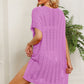 SO JAMAH One Size Openwork Side Slit Knit Dress