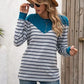 Striped Round Neck Long Sleeve T-Shirt
