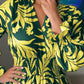 Printed Flounce Sleeve Maxi Dress