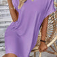 Pocketed Round Neck Short Sleeve Dress