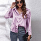 Button Up Collared Neck Long Sleeve Shirt