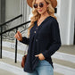 Full Size Long Sleeve Hooded Blouse