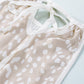 Contrast Round Neck Tie Back Sleeveless Top