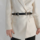 Jessica Anne Beauty Double Buckle PU Leather Belt