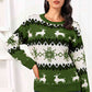 Christmas Reindeer Round Neck Sweater