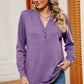 Notched Long Sleeve T-Shirt