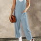 Pocketed Spaghetti Strap Wide Leg Jumpsuit