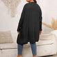 Plus Size Open Front Cardigan With Pockets