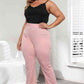 Plus Size Seamed Detail Plain Pants