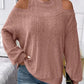 Round Neck Cold Shoulder Sweater