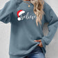 Christmas BELIEVE Graphic Long Sleeve Sweatshirt