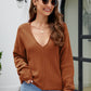 M&Matilda V-Neck Center Seam Sweater