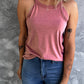 Women's Full Size Curved Hem Grecian Tank Top