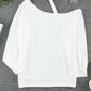 Asymmetrical Neck Long Sleeve T-Shirt