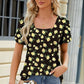 Square Neck Short Sleeve T-Shirt